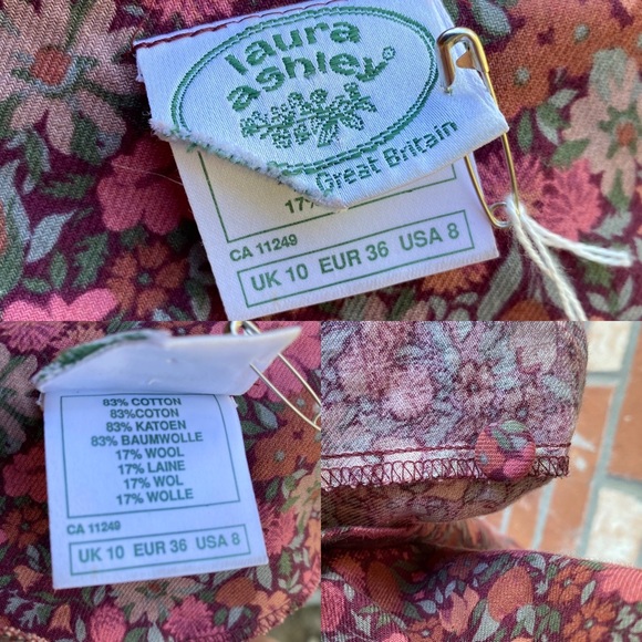 Vintage Laura Ashley Floral Boho Lace Button Up Maxi Dress ✨ Final Price ✨ - Picture 6 of 12